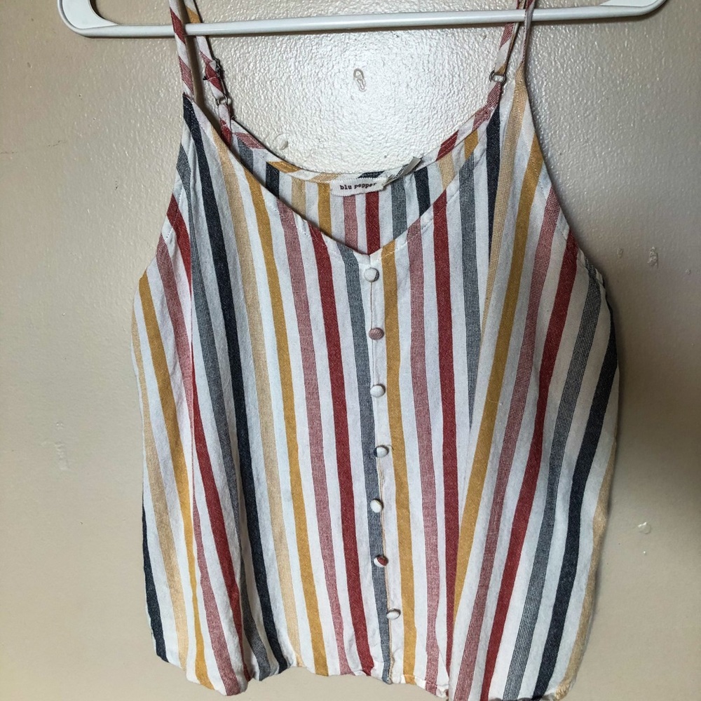 Blu pepper striped tank